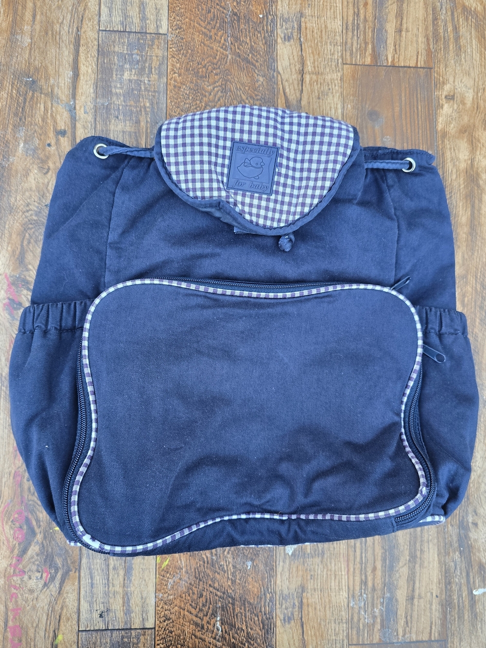 Navy blue diaper Mom Bag - Picture 3 of 14